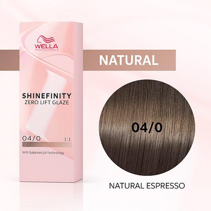 SHINEFINITY ZERO LIFT GLAZE - NATURAL ESPRESSO 04/0, 60ML