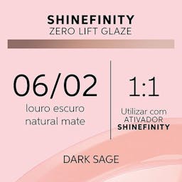 SHINEFINITY ZERO LIFT GLAZE - NATURAL DARK SAGE 06/02, 60ML