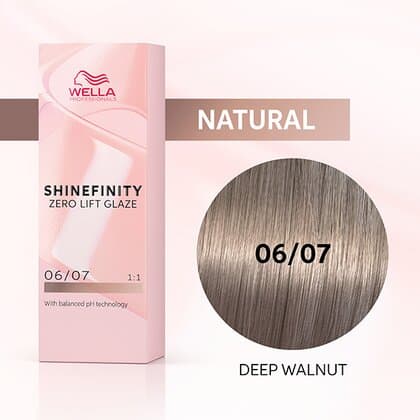 SHINEFINITY ZERO LIFT GLAZE - NATURAL DEEP WALNUT 06/07, 60ML