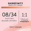 SHINEFINITY ZERO LIFT GLAZE - WARM SPICY GINGER 08/34, 60ML