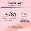 SHINEFINITY ZERO LIFT GLAZE - COOL PLATINUM OPAL 09/81, 60ML